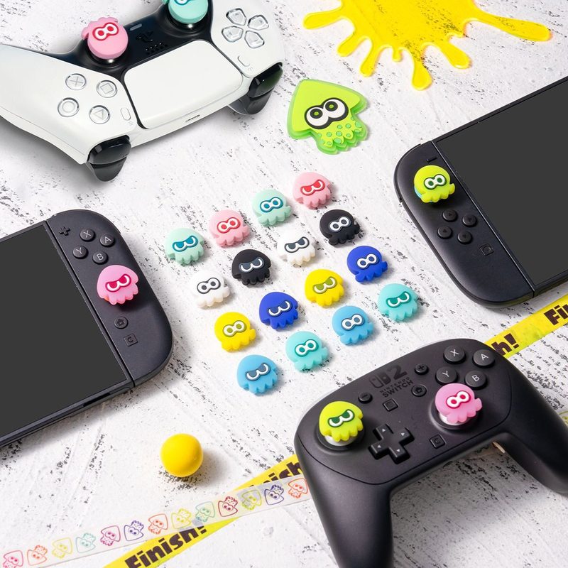 Xbox Phone Accessories - Parmak Tutucu Kapakları Splatoon Kalamar Karanlıkta