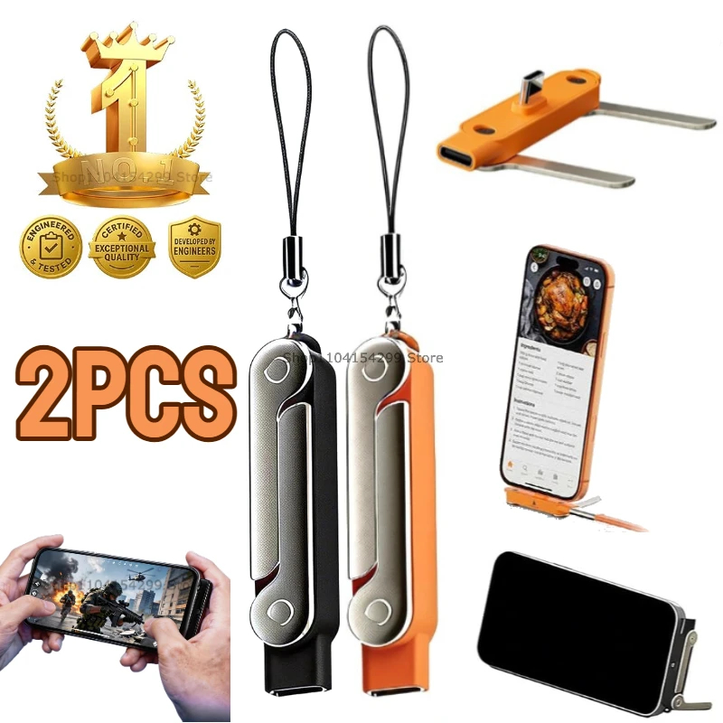 Type C Adapter - 240w Dahili Telefon Standlı Şarj Kablosu,