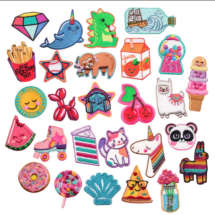 Phone Accessories Pictures - 10 adet gıda hayvanlar nakış yamalar