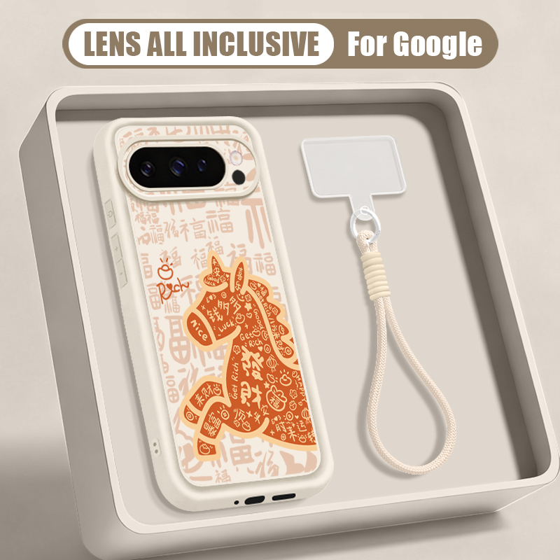 Lanyard Phone Strap - Sevimli Midilli Baskılı Bileklik Askılı Telefon