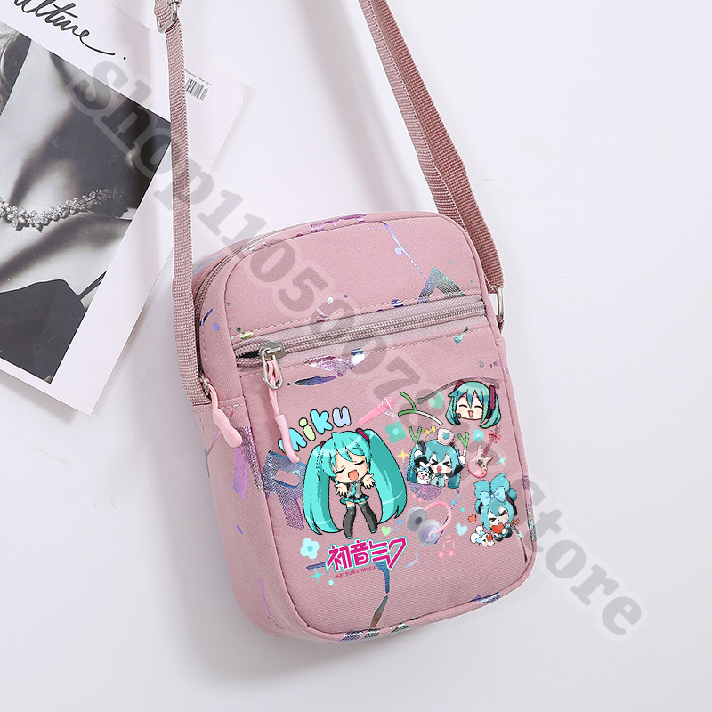 Phone Accessories For Kids - Çocuklar Kız Karikatür Baskılı Crossbody Çanta