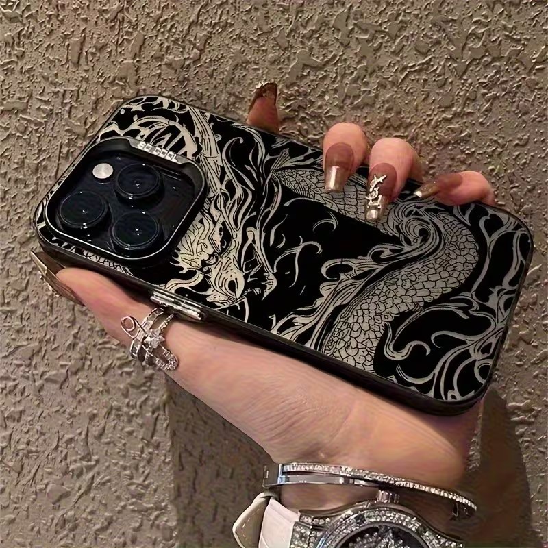 Phone Accessories To Sell - Ejderha Totem Desenli Telefon Kılıfı iPhone