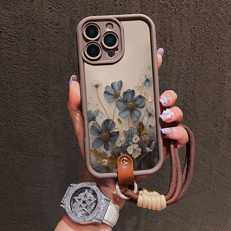 Mavi Çiçekli Kordon Askılı Tel - Lanyard Phone Strap incelemesi ve fiyatı