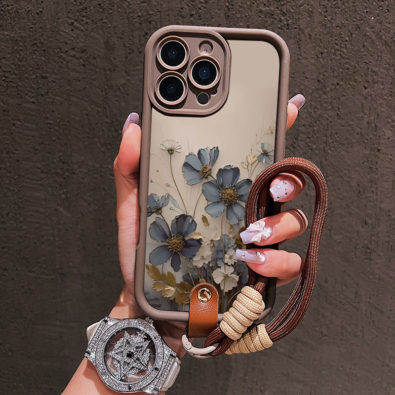 Mavi Çiçekli Kordon Askılı Tel - Lanyard Phone Strap incelemesi ve fiyatı
