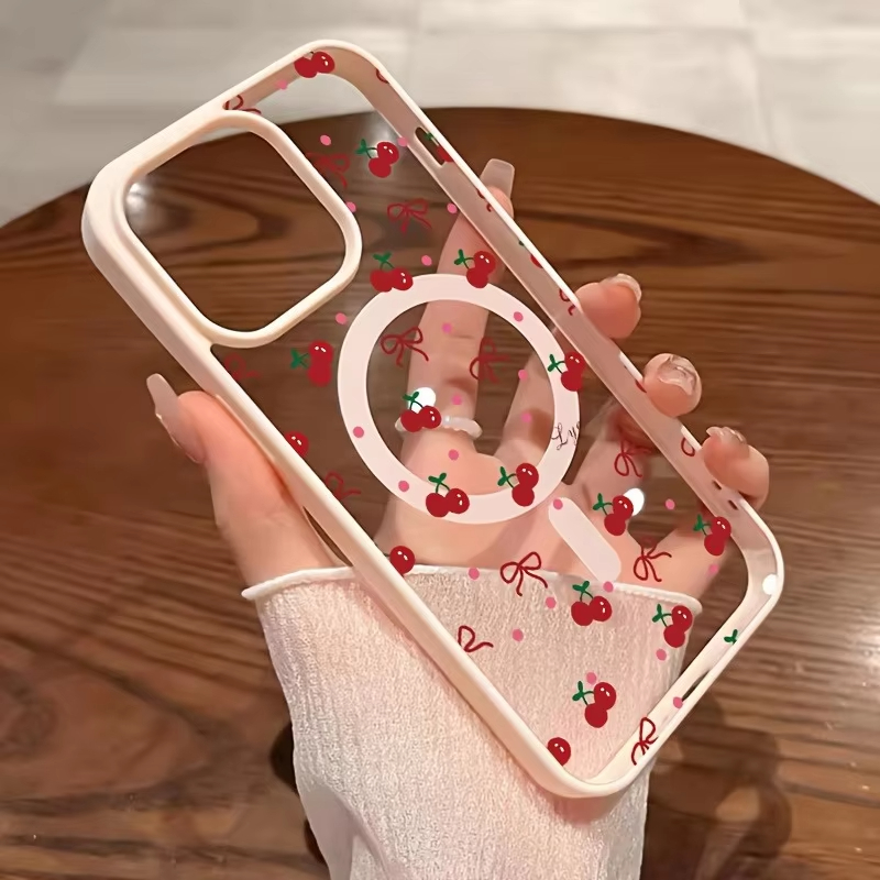 Kırmızı Kiraz Baskılı Manyetik - Phone Accessories To Sell incelemesi ve fiyatı