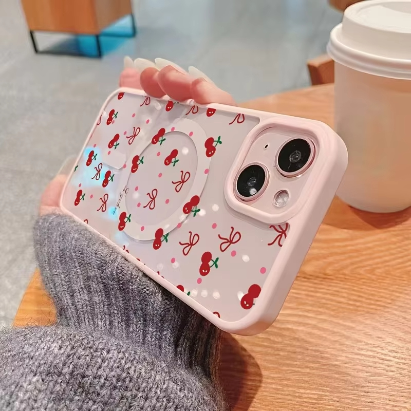 Kırmızı Kiraz Baskılı Manyetik - Phone Accessories To Sell incelemesi ve fiyatı