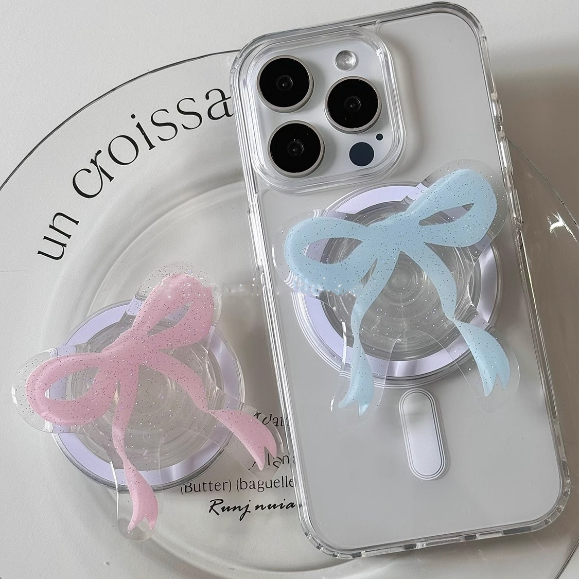 Şık Simli Fiyonklu Manyetik Te - Phone Accessories Stand incelemesi ve fiyatı