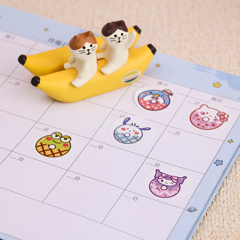 500 adet/rulo Sanrio Donut yuv - Phone Accessories For Kids incelemesi ve fiyatı