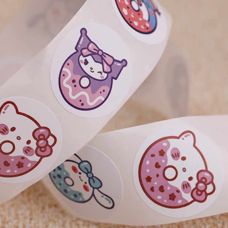 500 adet/rulo Sanrio Donut yuv - Phone Accessories For Kids incelemesi ve fiyatı