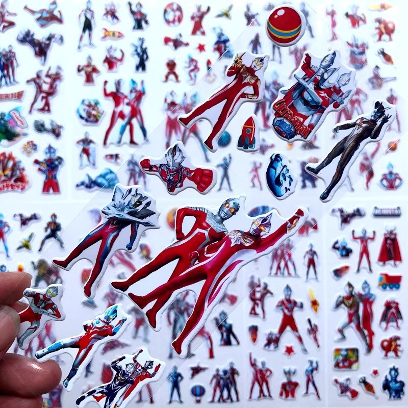 10 adet Karikatür Ultraman 3D  - Phone Accessories For Kids incelemesi ve fiyatı