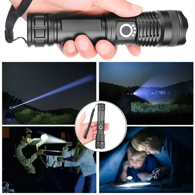 Yüksek Güçlü XHP70 Led El Fene - Type C Adapter incelemesi ve fiyatı